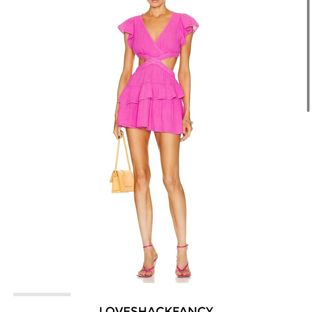 LoveShackFancy Pink Ruffle Mini Dress NO LONGER SOLD
